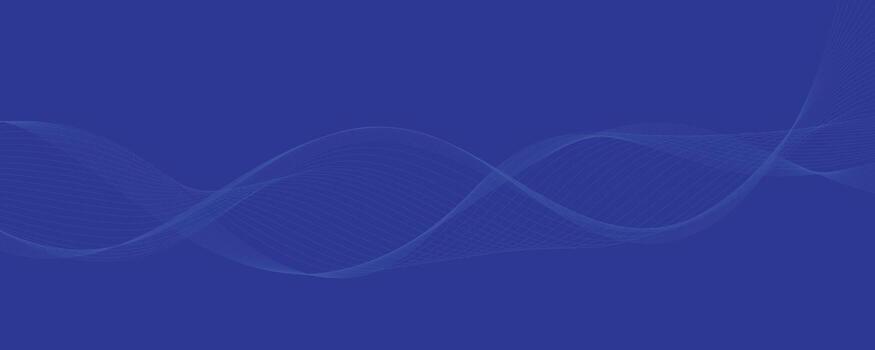 Abstract background with blue wavy lines. Blue wave background. Blue lines illustration. Curved wave. Abstract wave element for design. vector