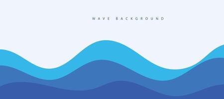 Abstractt transparent blue wave presentation background vector