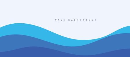 Abstractt transparent blue wave presentation background vector