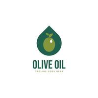 Olive oil logo design illustration idea vector