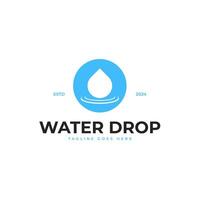 Water drop logo design illustration idea vector