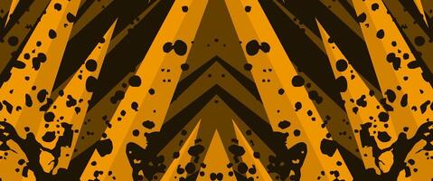 orange sports abstract background with sharp geometric shapes and splash noise texture vector