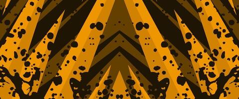 orange sports abstract background with sharp geometric shapes and splash noise texture vector