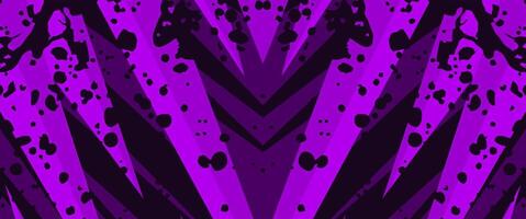 purple sports abstract background with sharp geometric shapes and splash noise texture vector