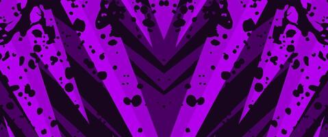 purple sports abstract background with sharp geometric shapes and splash noise texture vector