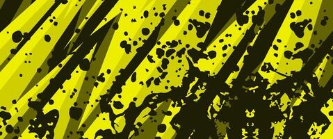 yellow sport abstract background with sharp geometric shapes vector