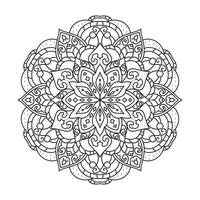 mandala para adulto colorante página vector