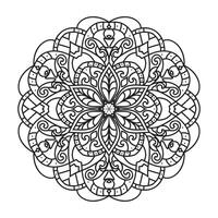 mandala para adulto colorante página vector