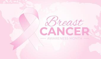 Breast Cancer Awareness Month Background Illustration vector