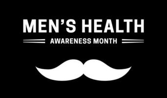 Black Men's Health Awareness Month Background Illustration vector