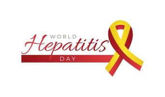 World Hepatitis Day Logo Illustration Design vector