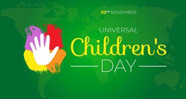 Universal Children's Day Background Illustration vector