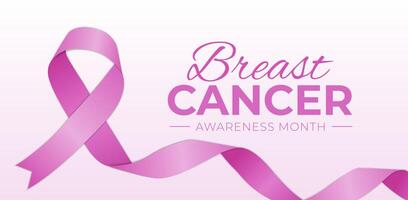 Breast Cancer Awareness Month Background Illustration vector