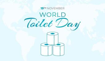 World Toilet Day Background Illustration vector