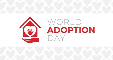 Light World Adoption Day Background Illustration vector