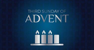 Third Sunday of Advent Background Illustration Design vector