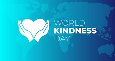 Turquoise and Blue World Kindness Day Illustration Background vector