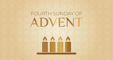 Fourth Sunday of Advent Background Illustration Design vector