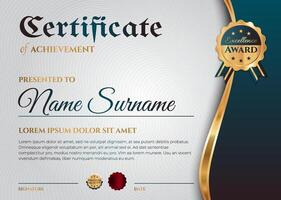 Certificate Diploma Template in Modern Style vector