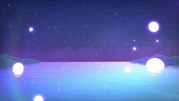 dromerig achtergrond animatie, dromerig achtergrond animatie met divers weer effect video
