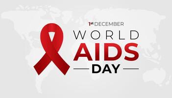 World AIDS Day Banner Illustration vector