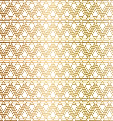 Art Deco Geometric Light Gold Pattern Design
