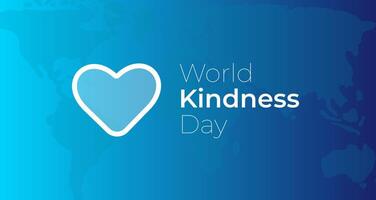World Kindness Day Illustration Background with Heart vector