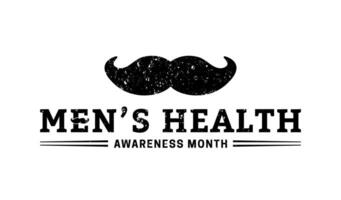 Men's Health Awareness Month Isolated Icon Illustration vector