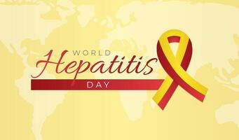 World Hepatitis Day Background Illustration Banner vector