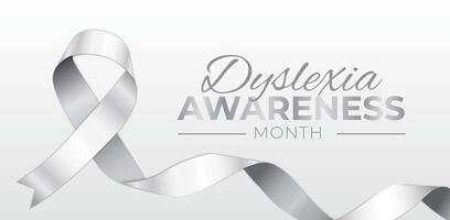 Dyslexia Awareness Month Background Illustration vector