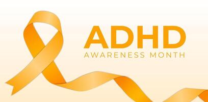 ADHD Awareness Month Background Illustration vector