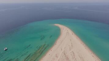 Aerial Possidi Cape shoreline video