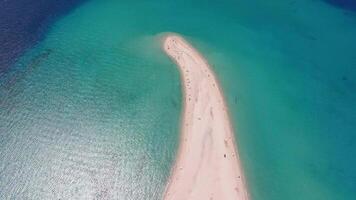 Drone advancing over Possidi Cape video