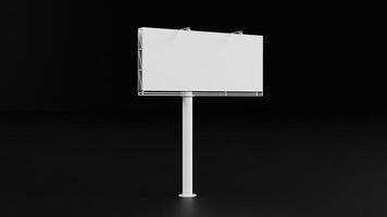 Advertising street blank metal construction billboard photo