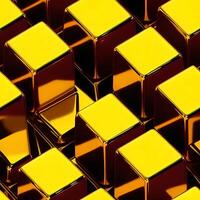 Gold geometric elements seamless Pattern photo