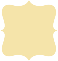 Yellow vintage frame png