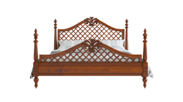 legno di ciliegio telaio del letto su trasparente sfondo png