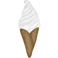 cornet de crème glacée isolé png