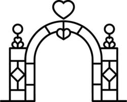 wedding gate ,wedding icon vector