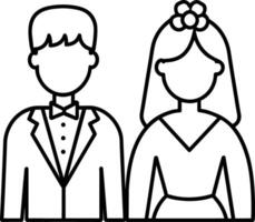 wedding couple ,wedding icon vector