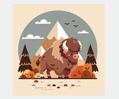 nacional Wyoming día ilustración vector