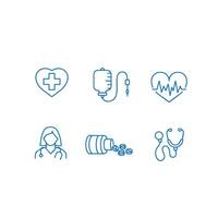 Medical icons set , healthcare icon vector