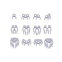 business people icons set , people icon vector