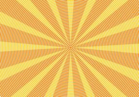 Sunburst sun ray in yellow color stripes lines circular composition. vector