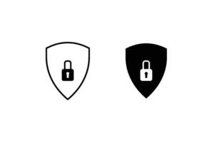 protective icon, shield icon on a white background vector