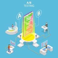 split test, A-B comparison vector