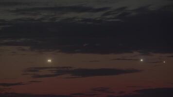 Air traffic during twilight video