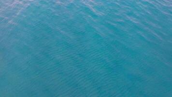 Drone over serene blue sea video