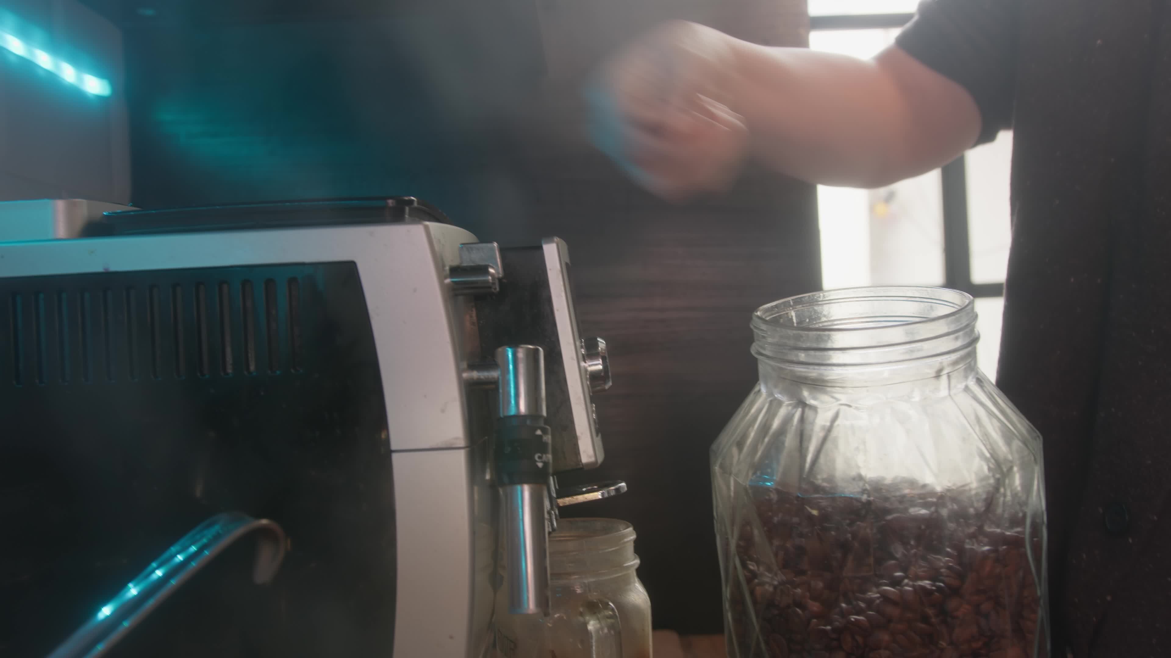 Kitchen coffee machine refill 43247477 Stock Video at Vecteezy