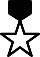 Star icon symbol image for rangking or rating reward vector